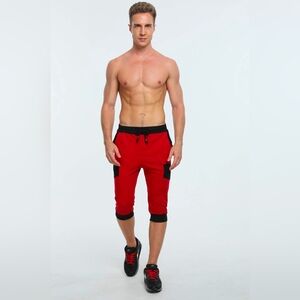 SoEnvy Men's Casual Harem Training Jogger Sport Short Baggy Pants Size Small New